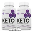 (2 Pack) Optimální Keto pilulky 1275MG Nová a vylepšená formule obsahuje jablečný ocet extra panenský olivový olej prášek zelený čaj list 120 Kapsle