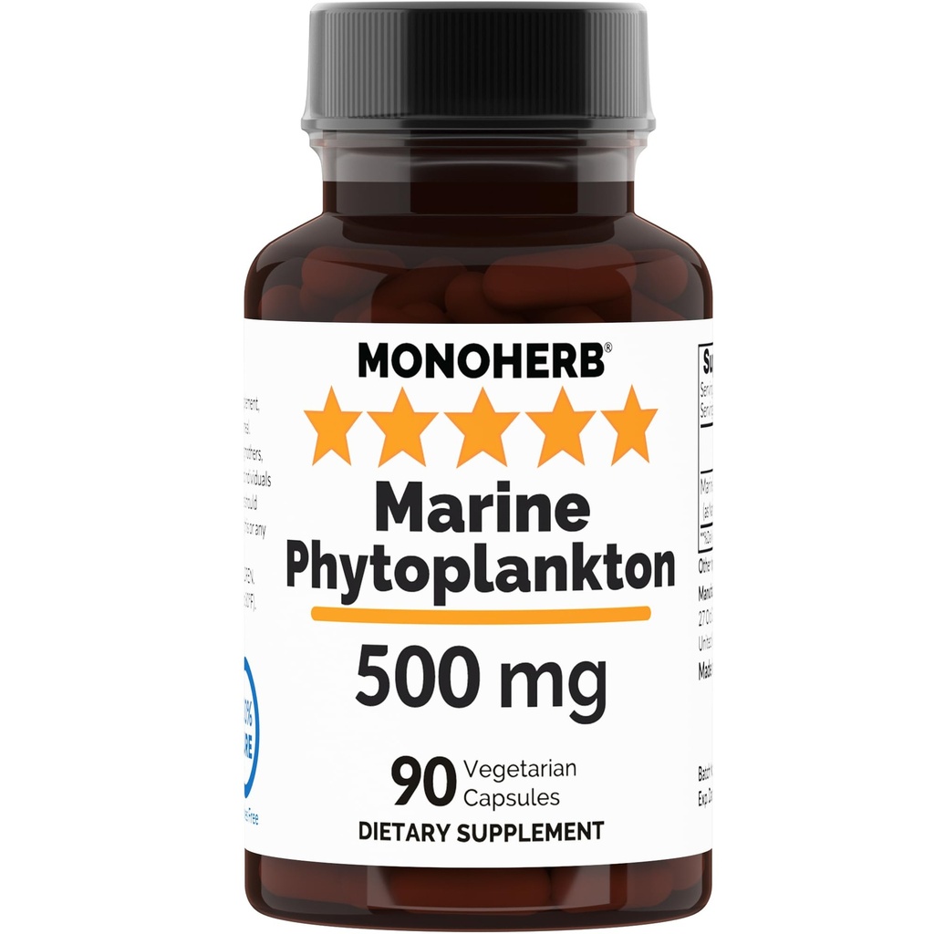 MONOHERB Marine Phytoplankton 500 mg - 90 Vegetariánských tobolek