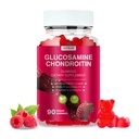 Glucosamine Chondroitin Gummies - 3000MG Extra Strength Joint Support Supplement with MSM & Elderberry, Flexibility, Antioxidant Imunitate Support Gummy for Dospělí, Muži & Ženy - 90 Raspberry Gummies