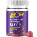 Spící gumy hořčíku s melatoninem - 200mg Magnesium Citrát - Melatoninové gumy pro kvalitu spánku - Nighttime Aid pro dospělé s heřmánkem - 30 Smíšených kukuřičných žvýkaček