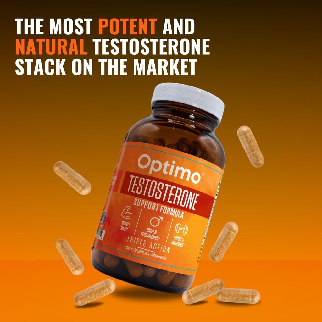 Optimo Turbo Boost Stacker - Maximalizovat Testosteron s Overdrive Testosteron Podpora a DHEA + Bioperin
