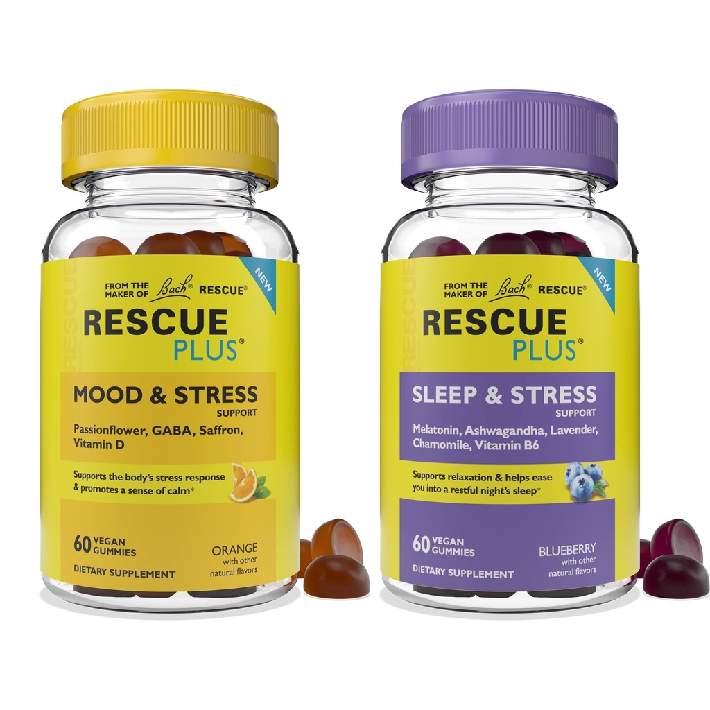 Bach RESCUE Plus Gummy Day & Night Bundle 2 x 60 Počet