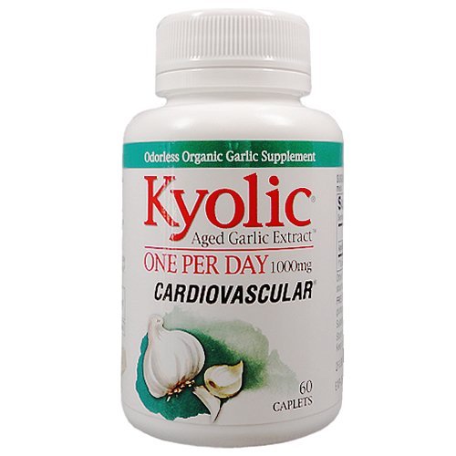 Cyolic Aged Česnek Extract jeden den, 60 Caplets, 1000 mg, from Wakunaga