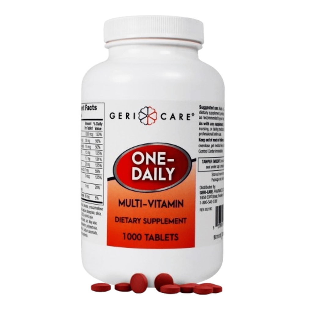 GeriCare One- Daily Multi- Vitamin Tablety Dietní Suplement, 1000 Počet (balení po 1)