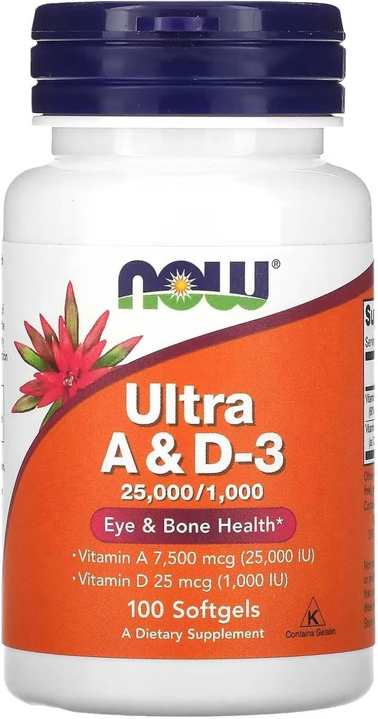 Ultra A & D3, 100 Softgels by Now Foods (Balení po 3)