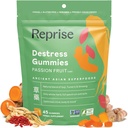 De-Stress Gummies s americkou ženšen, kurkuma, a Goji - Asist with Stress Relief & Mood Boost, All- Natural Relaxation, Low- Sugar, 45 Vegan Gummies, Passion Fruit (45 Gummies (balení po 1))