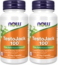 Nyní doplňky, TestoJack ™ 100 s LJ100 ®, potenciál standardizovaný Extract of Tongkat Ali (Eurycoma longifolia), Tribulus a ZMA ®, 60 Veg Kapsle (Balení po 2)