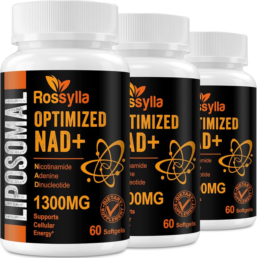 1300 MG Lipozomální NAD + dodatek 124; nejvyšší absorpce 124; Purest NAD Supplemenmet to Boost NAD + Efektivně 124; Posílení NAD + Doplněk pro stárnoucí defezi, buněčnou energii, dlouhověkost 124; 180 Počet