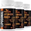 1300 MG Lipozomální NAD + dodatek 124; nejvyšší absorpce 124; Purest NAD Supplemenmet to Boost NAD + Efektivně 124; Posílení NAD + Doplněk pro stárnoucí defezi, buněčnou energii, dlouhověkost 124; 180 Počet
