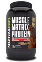 NutraBio Muscle Matrix Protein Powder - 25g proteinu Per Scoop - Syrovátka a micelar Casein Combo pro rychlé a pomalé uvolnění - Holandská čokoláda - 2 litry, 28 Služeb