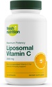 Čerstvá výživa Lipozomální vitamín C - 2000mg DNA ověřené a potentní VIT C (z kyseliny askorbové) - spolknout nebo vypustit prášek do nápoje, všechny přírodní Vegan Friendly, non-GMO, gluten- Free, Dairy- Free