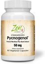 Zen doplňky Pycnogenol 50mg - Standardizovaný francouzský námořní Pine Bark Extract pro antioxidant & Zánět Podpora - Non- GMO, gluten & Soy Volný 60- Vegcaps
