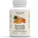 Kurkumin 1300mg - Prémiová kurkuma s 95% kurkuminoidy & BioPerine Black Pepper Extract - Enhanced Absorpce - Non- GMO - 60 Rostlinné kapsle - Vyrobeno v USA