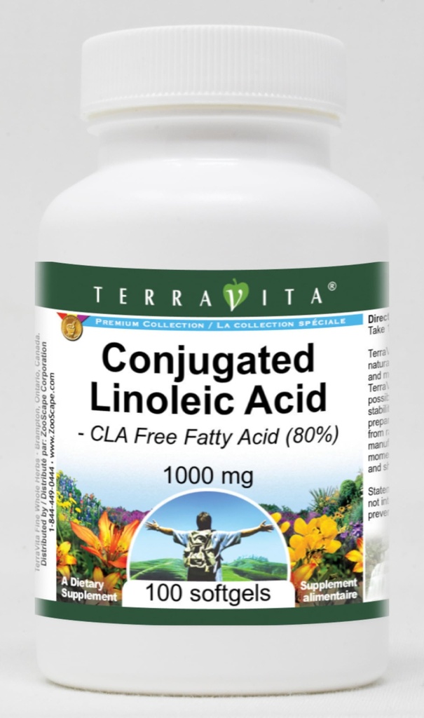 Konjugovaná kyselina linolová - kyselina CLA bez tuku (80%) - 1000 mg (100 softgelů, ZIN: 427996) - 2 balení