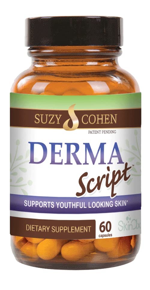 Script Essentials DermaScript Clear Skin Probiotic- Skin Care Rutine Supplemint - Biotin Face Supplemnt - Fights Acne, Sucho, Irritation and Rashes (60 Kapsle)