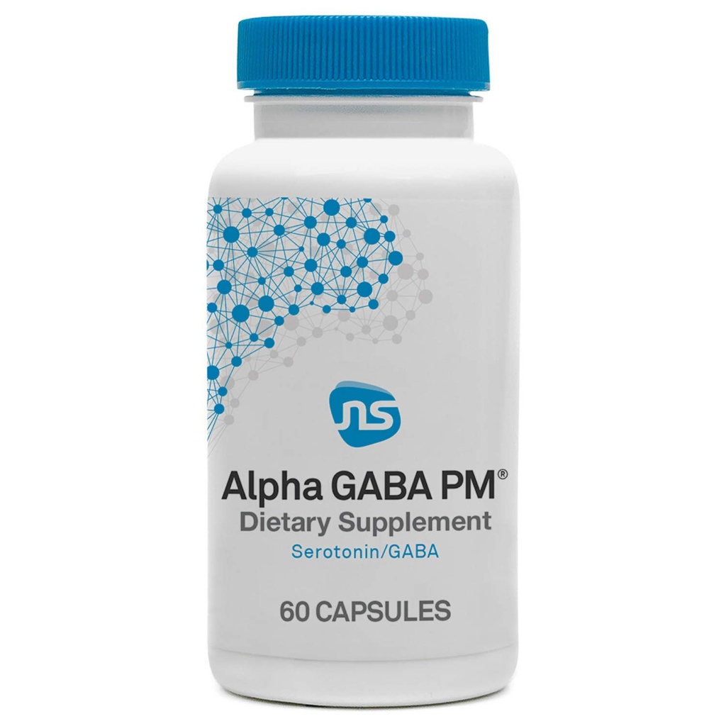 NeuroScience GABA PM Relax Sleep Aid pro dospělé - 400mg L Theanine Dodatek s 5 HTP pro podporu mozku a hořčík pro spánek - Soothe Operactive Mind & Racing Thoughts (60 Kapsle)