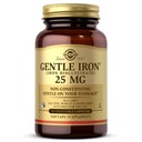 Solgar Gentle Iron 25mg, 90 Zeleninové kapsle - Energy, Normal Red Blood Cell Production - Gentle on the Stomach - Non- GMO, Vegan, Gluten Free, Dairy Free, Kosher - 90 Služeb
