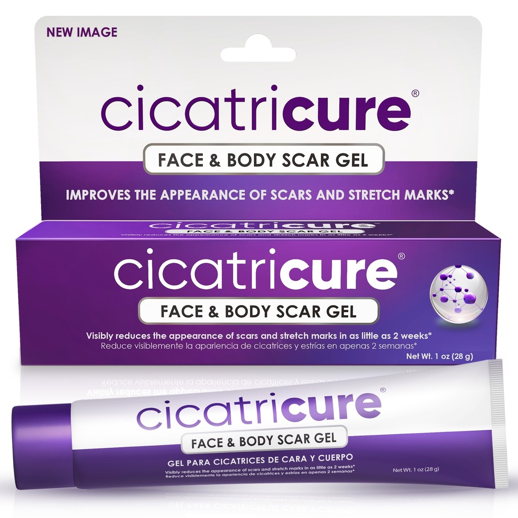 Cicatricure Advanced Jizva Gel for Face & Body - osvědčené výsledky za 2 týdny, Jizva Léčba chirurgických Jizvy, Stretch Marks, Jizvy popálenin a zranění, Acne Scar Léčba, 1 oz (28 g)