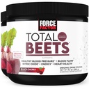 FORCE FACTOR Celkem Beets Superfood Beet Root Powder 2- Pack, Nitráty na podporu cirkulace, krevní tok, oxid dusičný, energie, vytrvalost, Stamina, Kardiovaskulární srdeční zdraví dodatek, 60 Služební