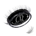 Lashify Curl 12mm Gossamer DIY Eyelash Rozšíření Refill, Black, Easy False Eyelash pro přírodní vzhled