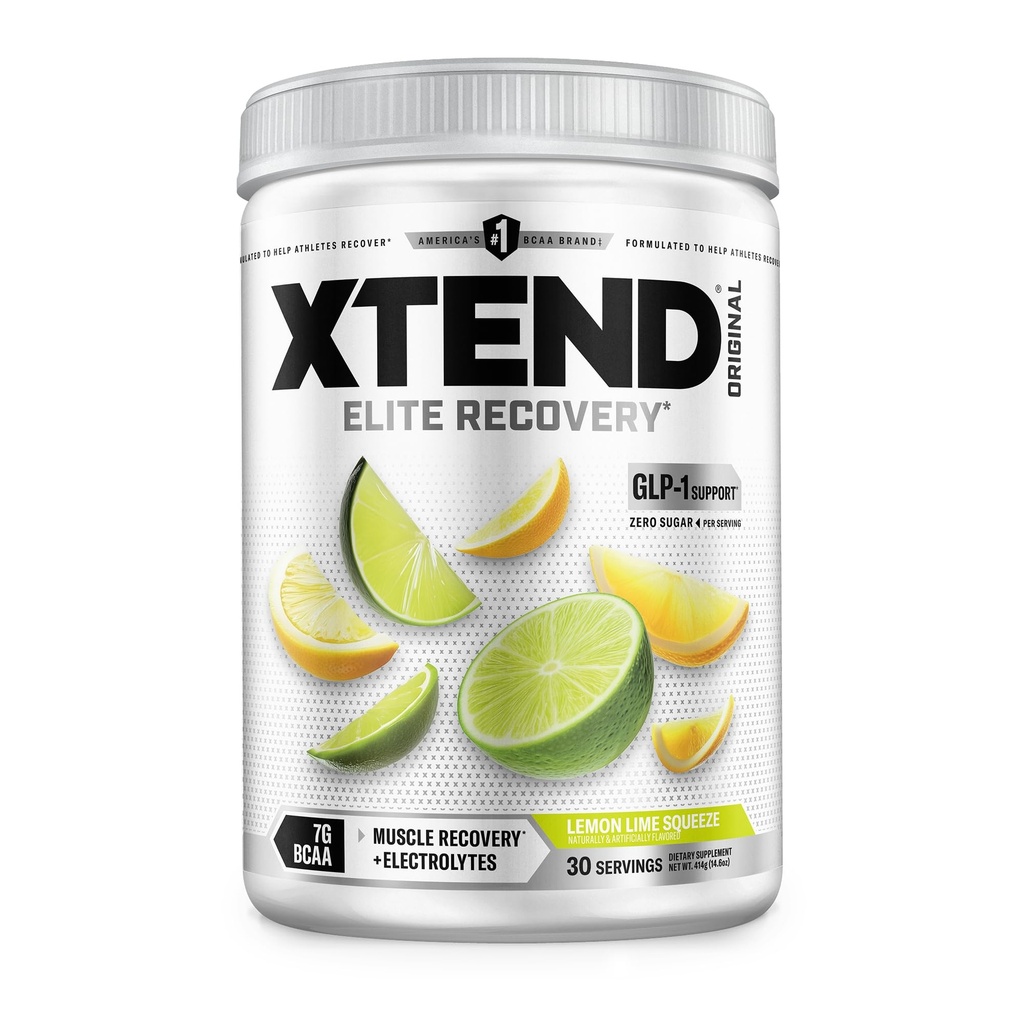 Xtend XTEND Original BCAA Powder 7g BCAA and 2.5g L-glutamin, Cukr zdarma příspěvek cvičení Muscle Recovery drink s aminokyseliny pro muže a ženy, 30 Služeb