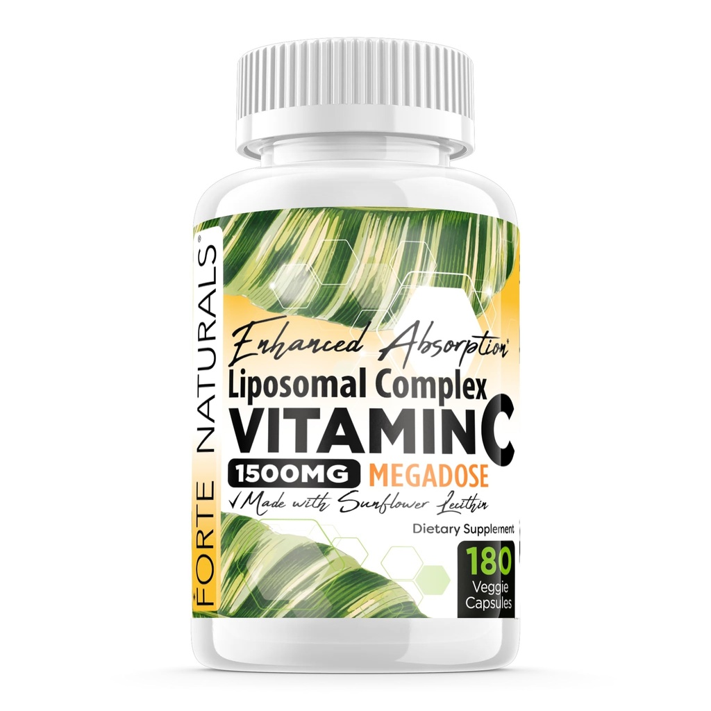 Vysoká dávka vitaminu C 1500mg Lipozomální C Complex dodatek s slunečnicovým Lecithin Kapsle Doplňky Clogged Mléko Slunečnice Lecithin 180 Kapsle Celebration Vitamíny
