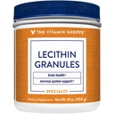 Vitamin Shoppe Lecithin Granules - přírodní kombinace esenciální mastné kyseliny na podporu mozkové a nervové funkce, 100% Soy based, jednou denně (16 Ounces Powder)