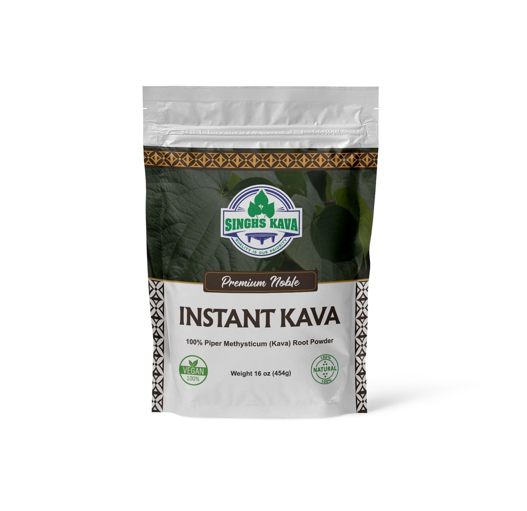 SINGHS Micronized Instant Kava Powder- Fijian Kava (1lb) 16oz