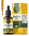 HERBAMAMA Mullein Drops for Lungs - Vegan Mullein Leaf Extract for Lungs Cleanse Support - Non- GMO, Alkohol & Sugar- Free Respirační dodatek, 28- denní dodávky