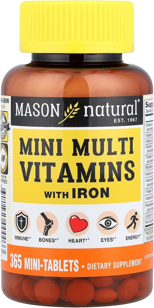 Mason Vitamíny Mason Daily Vícenásobné vitamíny se železnými tabletami