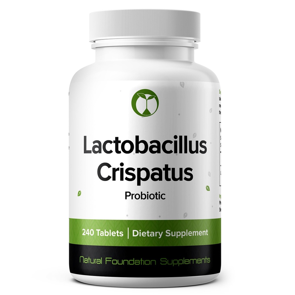 Lactobacillus Crispatus Probiotic 240 Tablety (4 měsíční zásoba) - Researched Strain LCR86 - 3 miliardy CFU - stravitelná a vaginální zdravotní podpora - GMP Certified (240, Lactobacillus Crispatus)