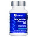 Cannoce Magnesium BisGlycinate 200mg Gentle 60 Veg Caps, 60- denní zásoba, Chelated Magnesium dodatek pro podporu kostí a svalů, snadno digest, podporovat relaxaci a pohodlí, Vegan, Non- GMO, žádný cukr