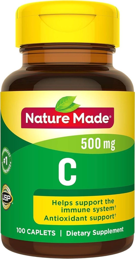 Nature Made Vitamin C 500 mg Kapsle 100 Ct