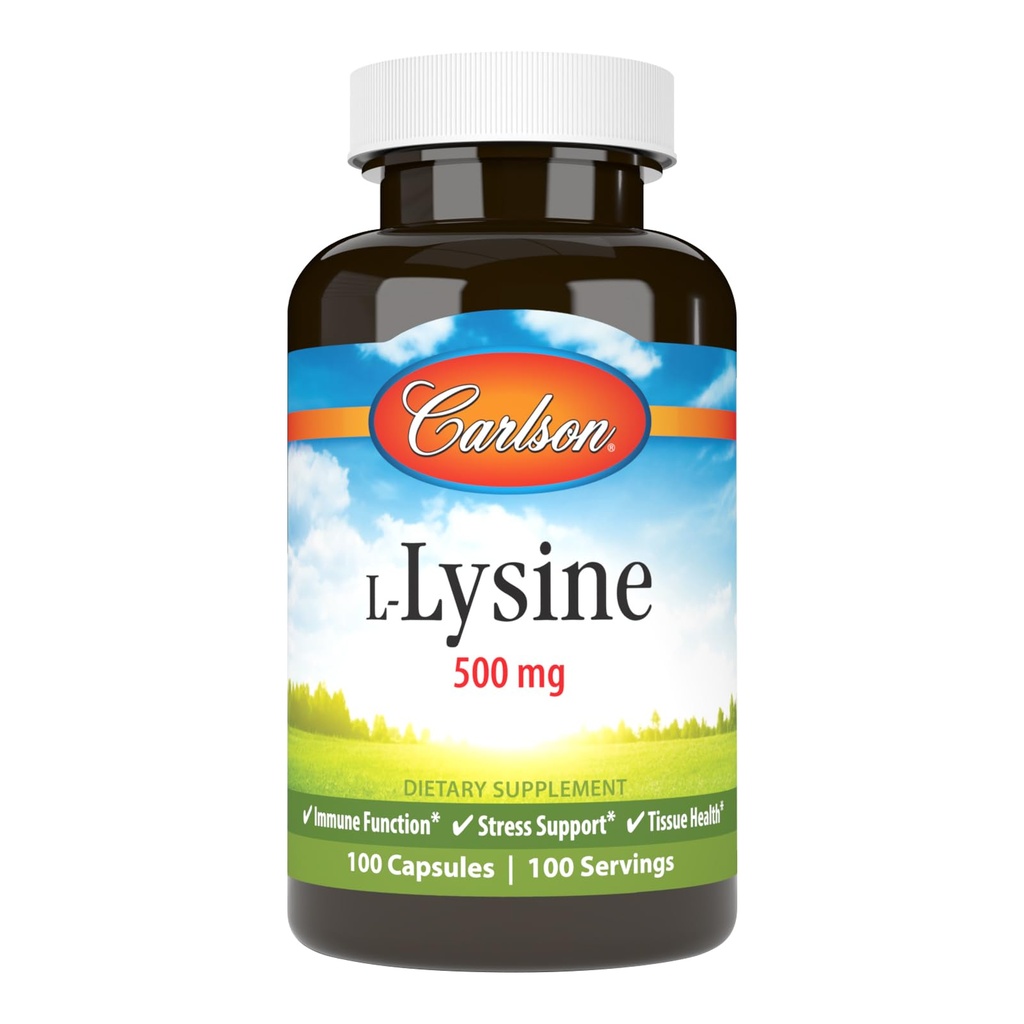 Carlson Labs L- lysin, 500 mg, 100 tobolek