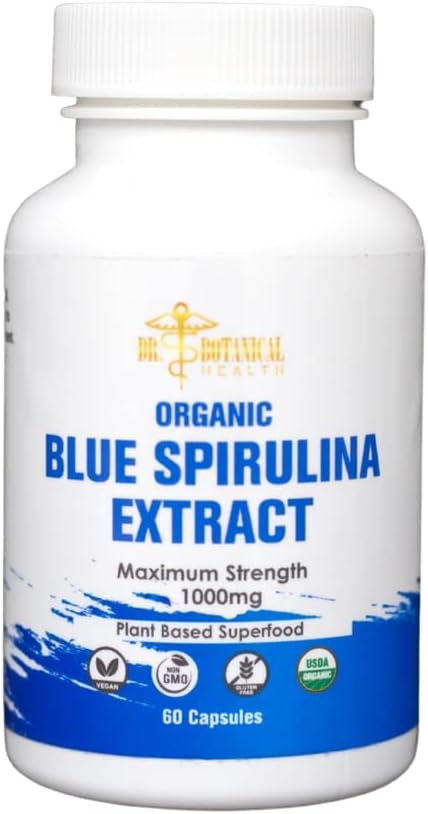 Blue Spirulina Kapsle - Organic - 1000 mg - 60 Kapsle