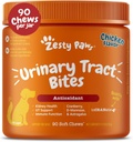 Zesty Paws Cranberry Doplněk pro psy - Kontrola močových cest pro psy - Podpora močových cest - Cranberry Chews - Imunitní & Gut Support - Kuře - 90 Počet