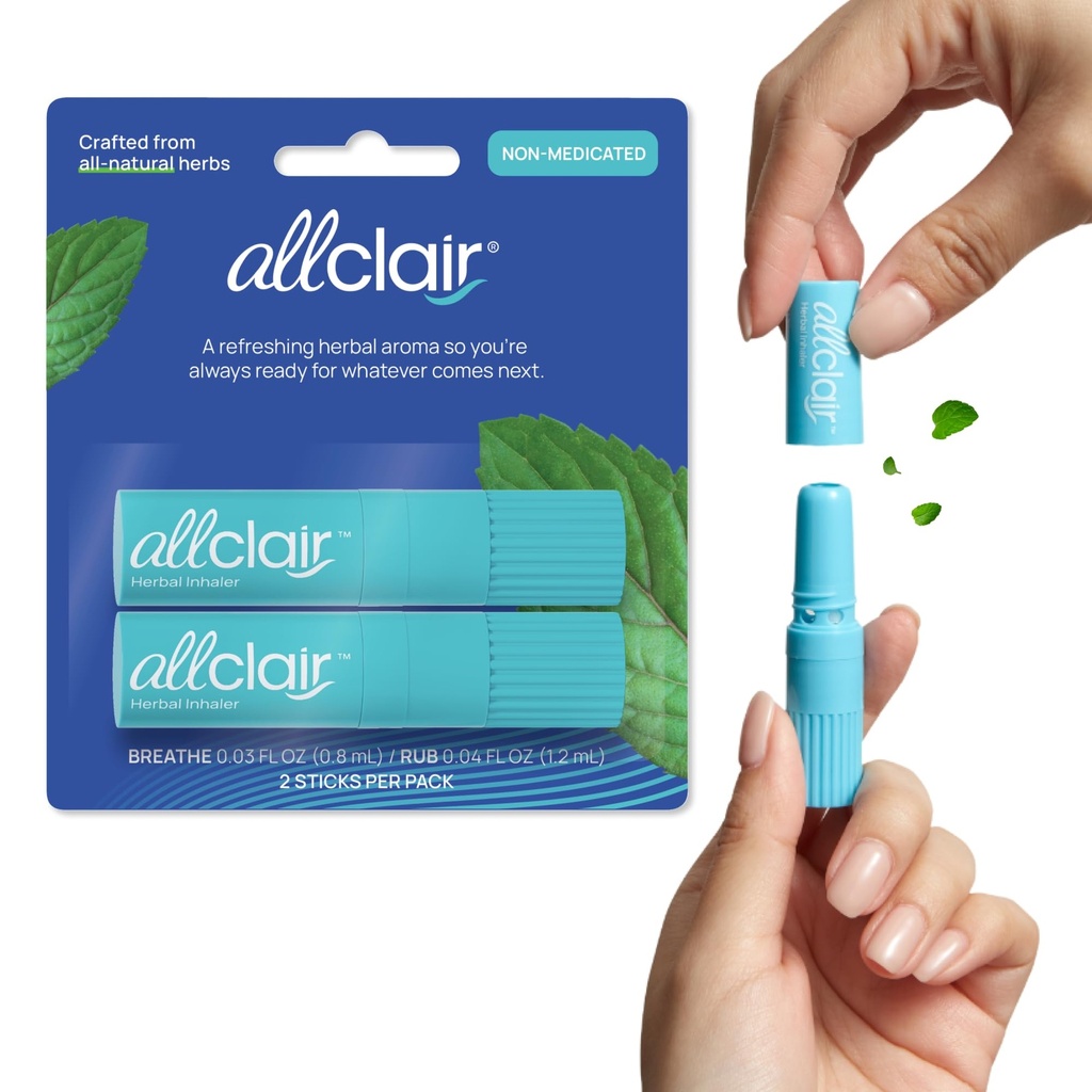 Nausea Relief Inhaler - Take Control of Motion Nemoci, Ranní Nemoci, Léky, Stres - Rychlé, Přírodní, Drog- Free, Non- Drowsy & Přenosný cestovní Essential - Balení 2 Inhalátory