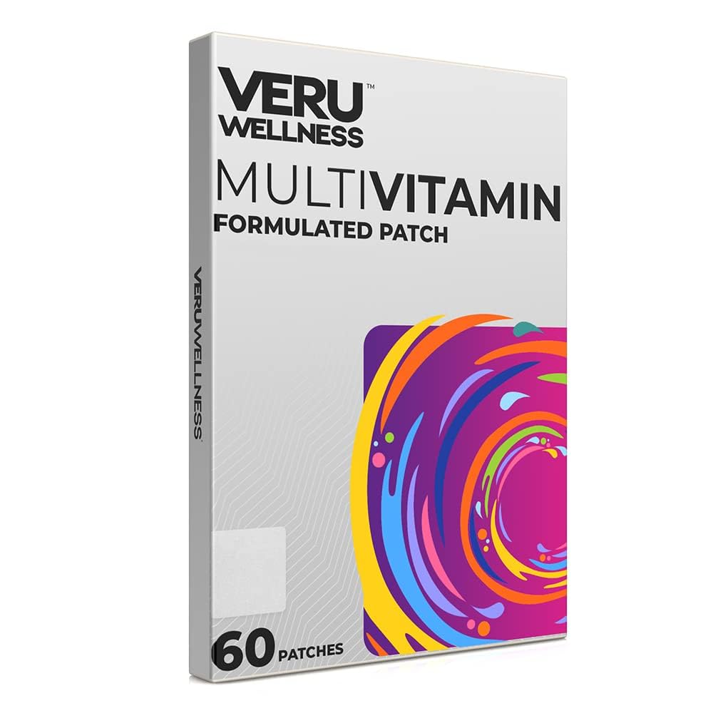 Veru Wellness Multi Vitamin Plus Daily Patch - Time Release Self Adhesive Patch, 8-10 hodin (60 Počet)