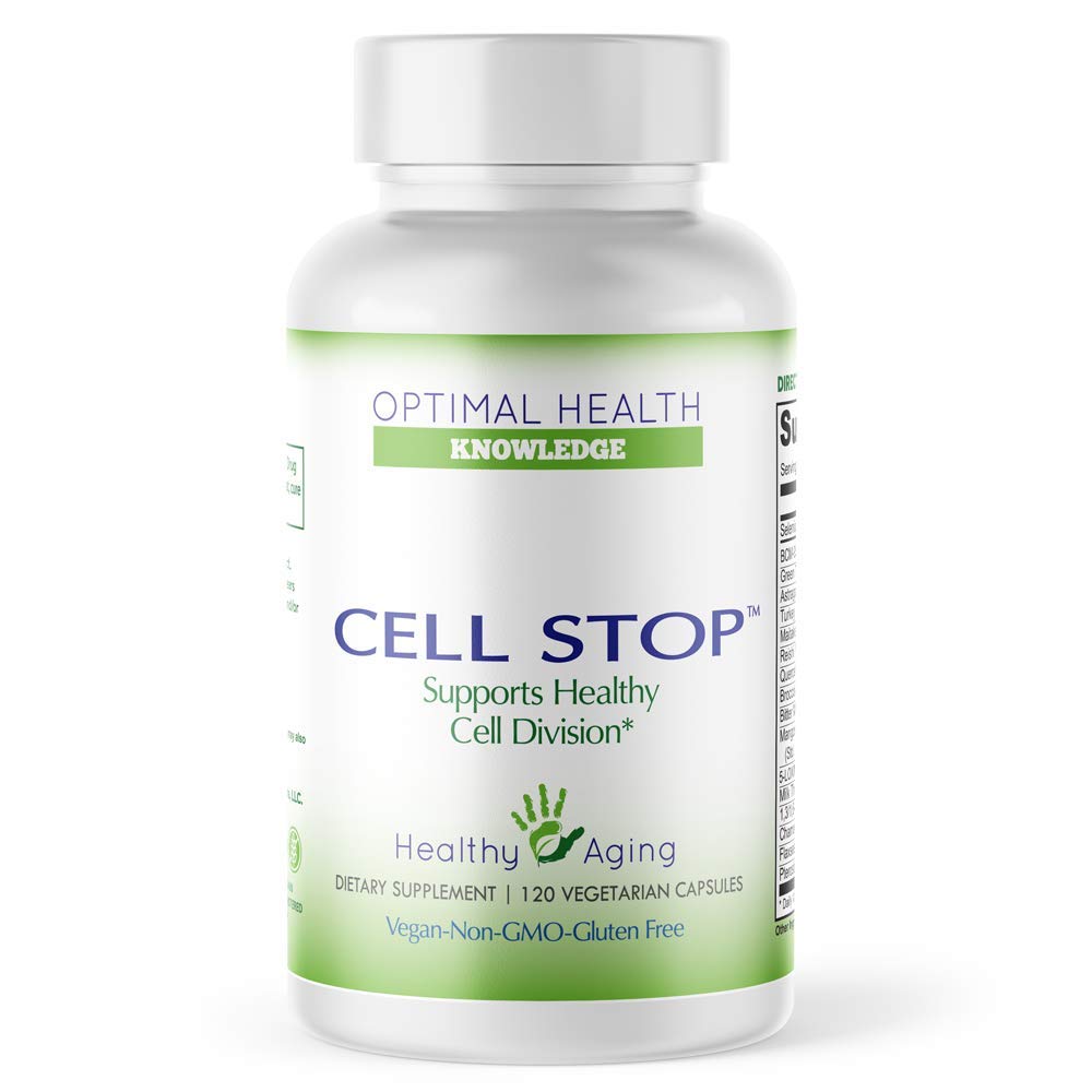 CELL STOP - Výkonná podpora buněčné divize, Propriety Blend zahrnuje Curcumin, zelený čaj, Reishi Houba, Turecko Tail Houba, Brokolice Extract, 1,3 / 1,6 Beta Glucan, a další - 120 Veggie Kapsle