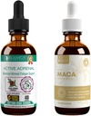 Rejuvica Health Active Adrenal + Active Maca - Support Energy + Stress - Liquid Delivery for Better Absorption - Rhodiola, Maca, Holy Basil, Ashwagandha & Více!
