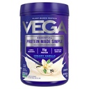 Vega protein vyrobený jednoduchý proteinový prášek, Vanilla - Stevia Free, Vegan, Plant based, Zdravý, Gluten Free, Pea protein pro ženy a muže, 9.2 oz (Balení May Vars)