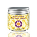 Deve Herbes Pure Flax Seed Powder (Linum usitatissimum) Organic Certified Natural Terapeutic Grade 100 gm (3.5 oz)