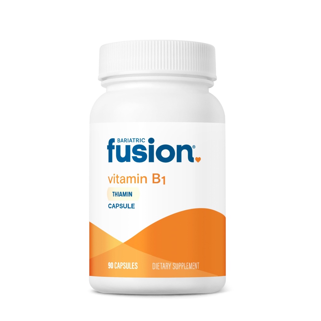 Bariatrický fúzní vitamin B1 (Thiamin) pro bariatrické chirurgie Pacienti včetně gastrického bypassu a sleeve gastrektomie, Snadné spolknutí tobolky, 90 Počet