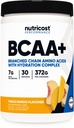 Nutricost BCAA + Hydration Powder (Peach Mango) 30 Servings - Branched Chain Amino Acids with Hydration Complex - Gluten- Free, Non- GMO