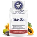 Cleanse24 - Intestinal Cleanse pro lidi s Wormwood, Papaya, Black Walnut - Herbal Intestinal Cleanse, Gut Cleanse pro muže a ženy, 60 Kapsle