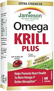 Jamieson Extra Strength Krill Plus, 60 softgelů