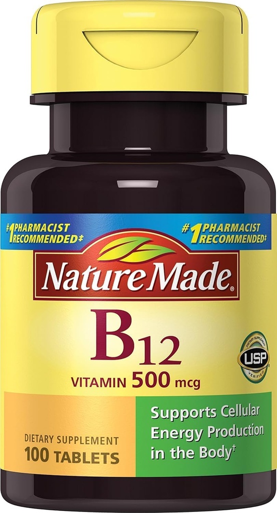 Nature Made Vitamin B- 12 500 mcg Tablety 100 ea (Balení po 2)