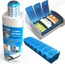 Pill Pod 7 Den Bezpečné, Uzamykatelné Pill Organizátor, Child- Resistent Medication Lock Box, Extra velké týdenní Pill Planner, Senior Friendly