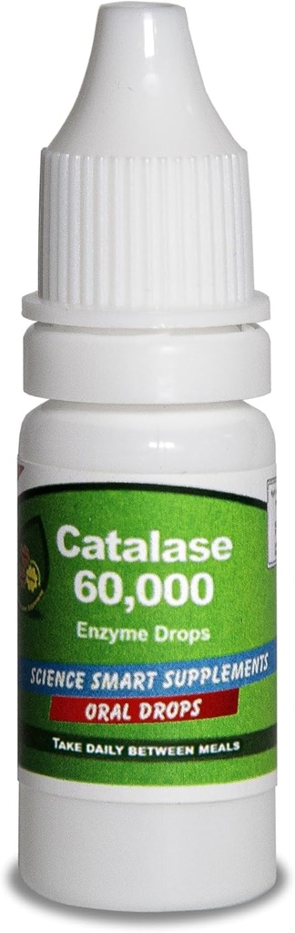Catalase 60.000 - Science Smart - Unique - Nejvyšší potenciál Full Absorpční enzym dodatek. 31 dávek pro 1 měsíc použití. (10ml).