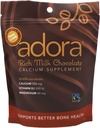 Adora Premium Vitamin D3 Hořčík a vápník dodatek, 500 mg, Mléčná čokoláda, 30 Počet